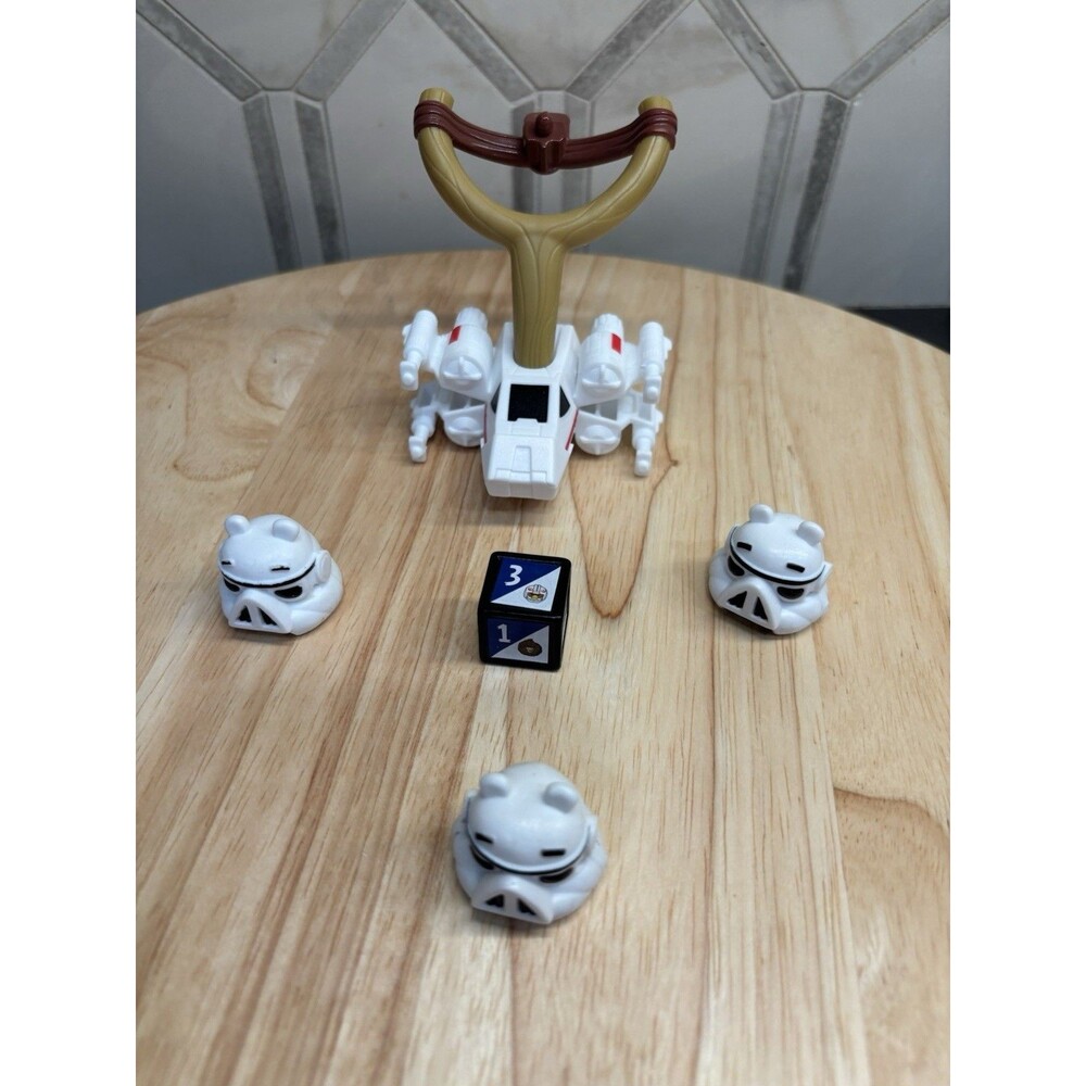 Hasbro Angry Birds Star Wars Jenga Storm Troopers(3), Launcher & Die Collectible